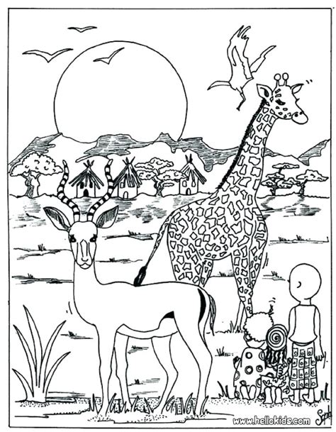 Desert Animals Coloring Pages At Free Printable