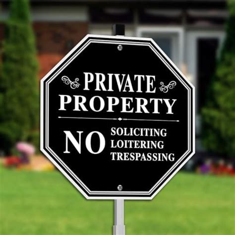 Private Property Sign No Soliciting Sign For House No