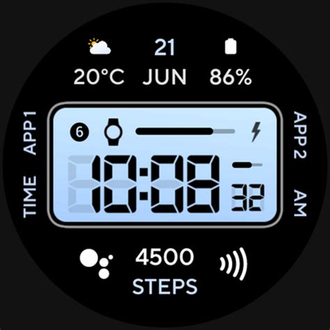 Awf Retro Digital Watch Face Apps On Google Play