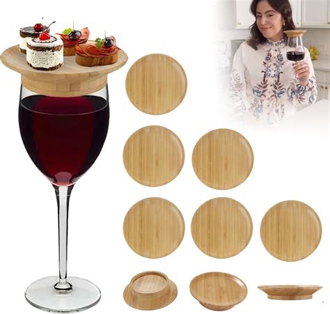 Jefuzh 10sets Charcuterie Wine Glass Topper Wine Glass Charcuterie Topper Wine