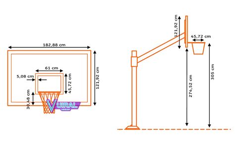Gambar Dan Ukuran Lapangan Bola Basket Beserta Keterangannya Vuiral