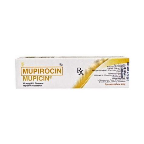 Mupicin Mupirocin 20mg G 2 Ointment 5g