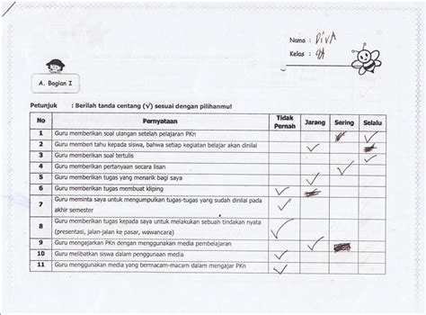 Detail Contoh Instrumen Penilaian Kognitif Koleksi Nomer 51