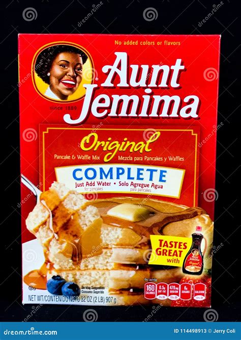 Aunt Jemima Pancake Mix editorial stock photo. Image of jemima - 114498913