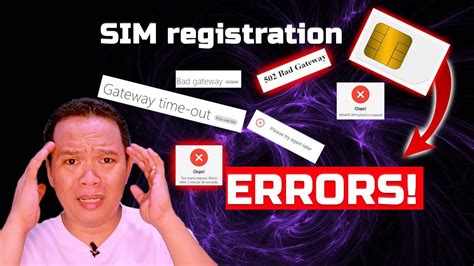 7 SIM Registration ERRORS You Might Get While Registering Your SIM Card