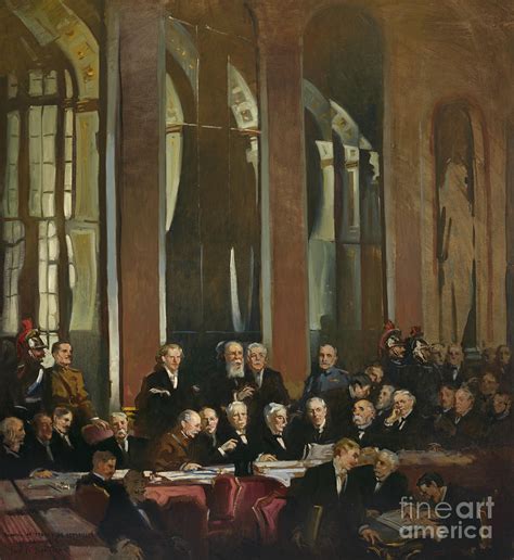 Signing Of The Treaty Of Versailles 1919 Photograph By Jl Images Fine Art America