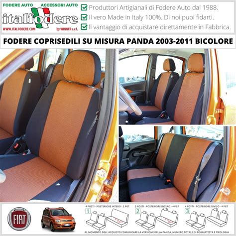 Coprisedili Panda 169 II Serie Dal 2003 Al 2011 Fodere Auto Schienali