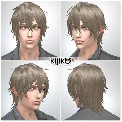 Sims 4 Spiky Anime Hair Cc