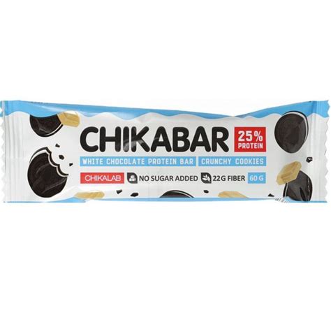Протеиновый батончик Chikalab Chikabar 60 г, Печенье с кремом - купить ...