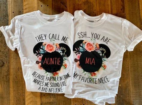 Niece Disney Shirt Favorite Niece Shirt Auntie And Niece Etsy Niece