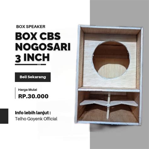 Jual Box Cbs Nogosari 3 Inch Shopee Indonesia