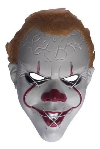 M Scara Haloween Payaso It Pennywise Terror Luz Led Bater As Cuotas