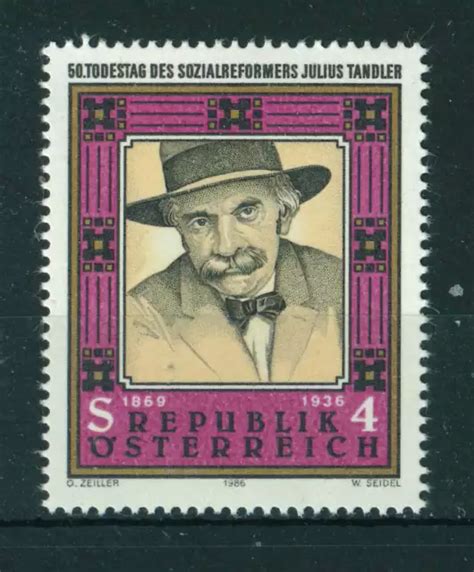 ÖSTERREICH 1986 50 Todestag von Julius Tandler Briefmarke Neuwertig