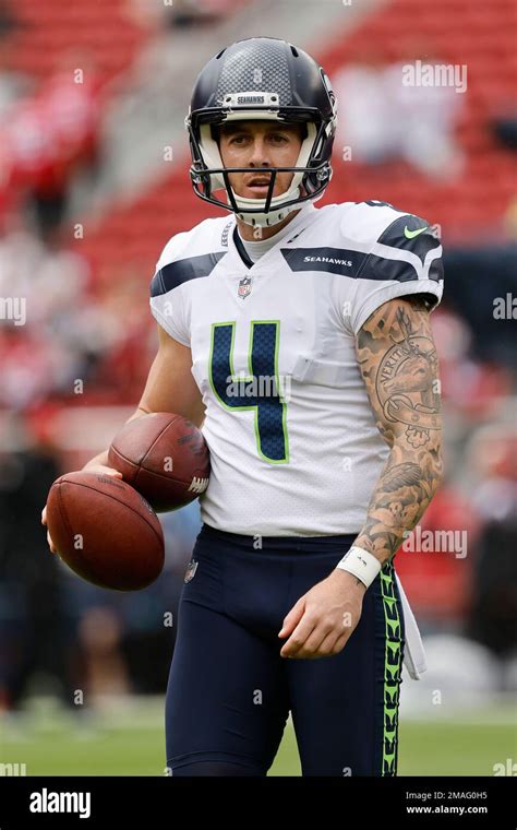 Seattle Seahawks Punter Michael Dickson Before An Nfl Football Game