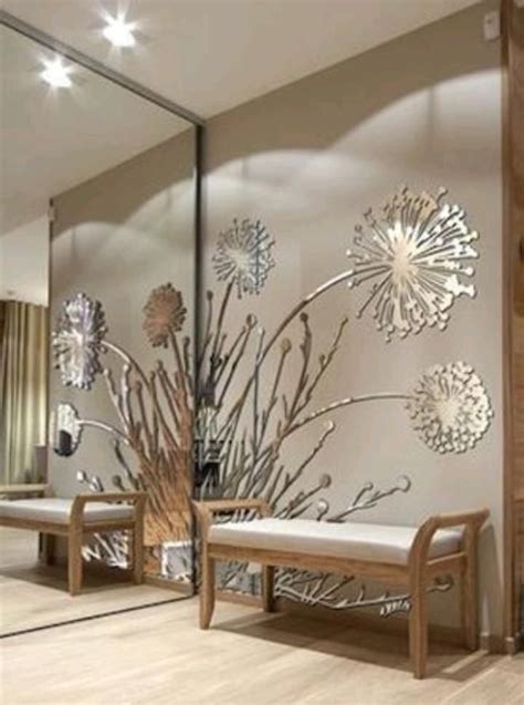 Modern Chinese Gold Wrought Iron Ginkgo Leaf Wall Crafts Decoration