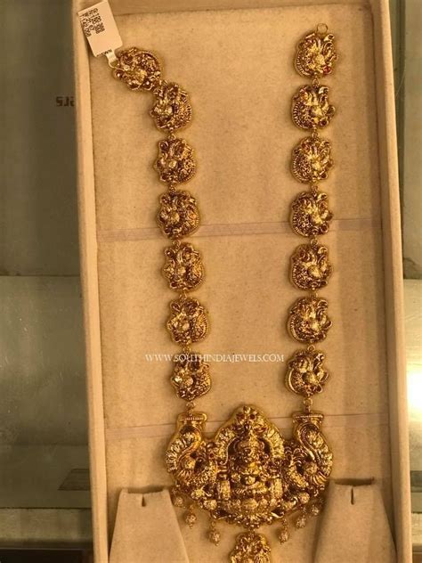 Lakshmi Antique Gold Jewellery Designs Catalogue 22k Gold Antique