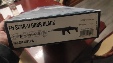 CYBERGUN FN SCAR H GBBR BLACK Airsoft Bazaar