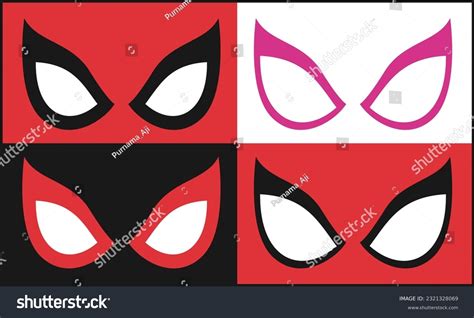 Spiderman Eyes Vector