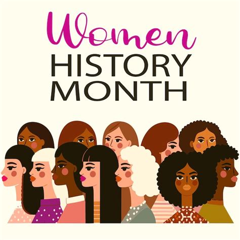 Vector Poster For Women History Month Illustration Premium AI