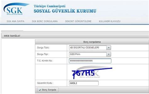 GSS Prim Borcu Sorgulama Ve Borç Ödeme Sözcü