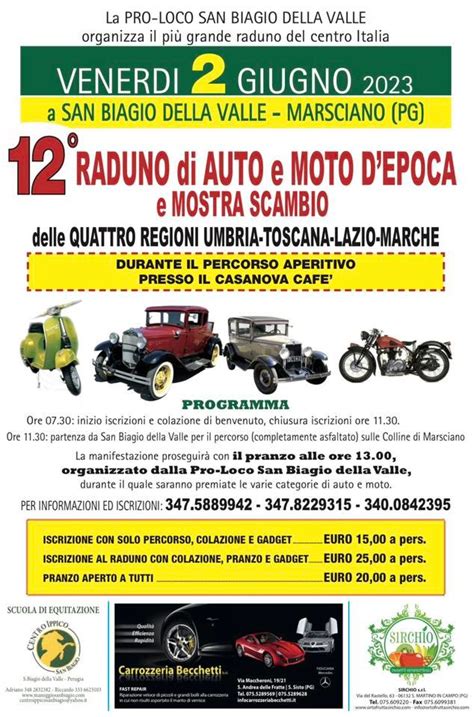 Raduno Di Auto E Moto Depoca E Mostra Scambio Motoraduno San