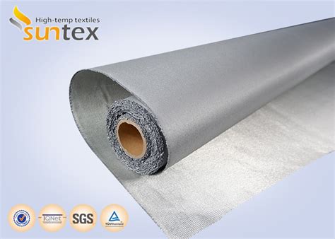 Stainless Steel Wire Reinforced Fiberglass Cloth With Pu Coating 0 7mm For Fire Blanket Smoke