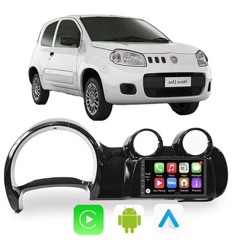 Kit Central Multimidia Carplay Android Auto Uno A Fiorino