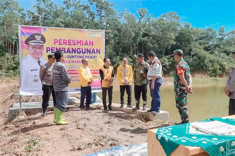 Embung Di Maburai Tabalong Diresmikan Diklaim Mampu Fasilitasi Air