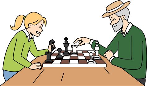 People Playing Chess Clipart