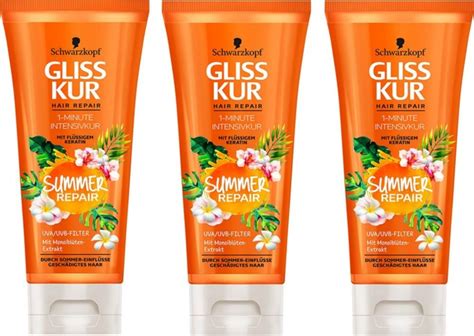 Schwarzkopf Gliss Summer Repair Kur Limited Edition 3er Pack 3 X 200 Ml Amazonde