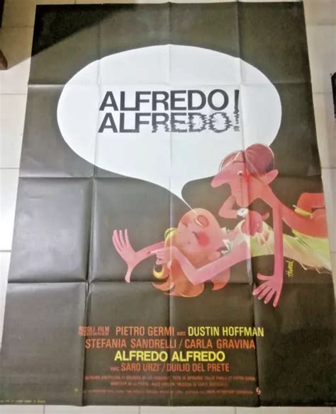 ANCIENNE AFFICHE DE cinéma originale ALFREDO ALFREDO 120 x 160