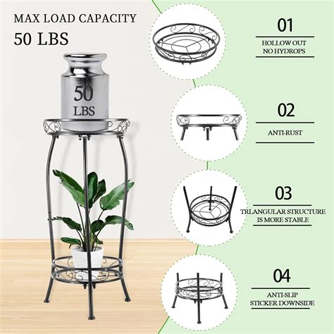 Soporte Para Plantas Para Interiores Y Exteriores Niveles De