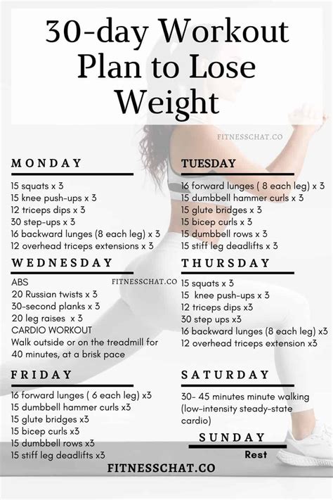 Best 30 Day Workout Plan For Beginners At Home PDF Workout Routines