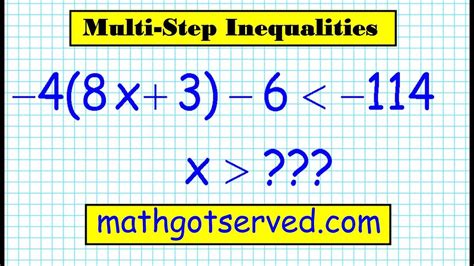 How To Solve Multi Step Inequalities College Algebra 2 26 Solving Algebra Common Core Youtube