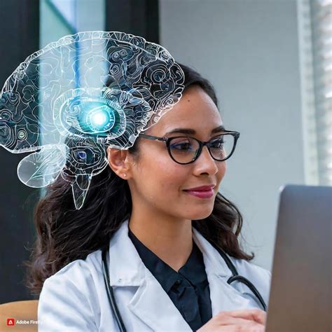 Premium Vector A Doctor Taking Using Artificial Intelligence To