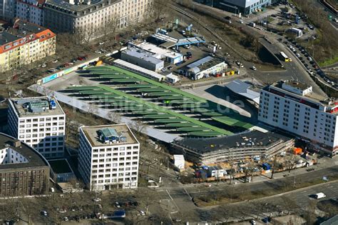 Luftaufnahme Berlin Baustelle Zum Neubau Des ZOB Omnibus Bahnhof An