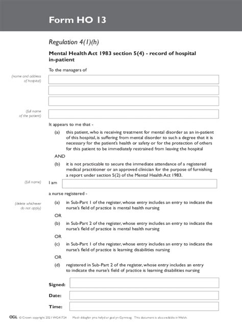 Fillable Online Section Mental Health Act Form Fax Email Print