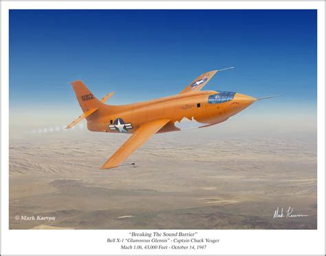 Bell X-1 - "Breaking The Sound Barrier" – Mark Karvon Art Studios