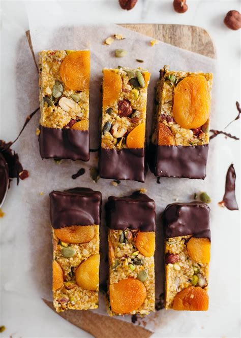 Raw Apricot Ginger Energy Bars So Vegan