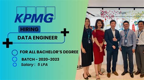 KPMG Hiring Data Engineers 2020 2023 Batch Salary 5 LPA