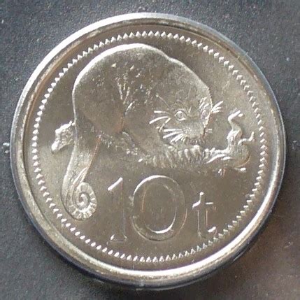 Papua Neuguinea 10 Toea 2006 S 4 A E N Galv Staatswappen