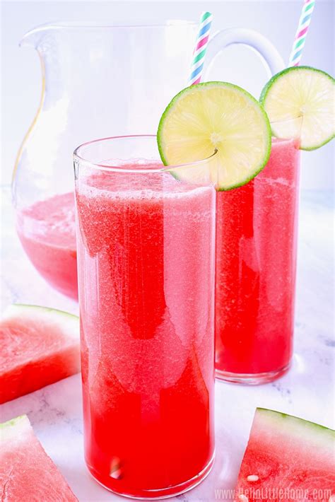 Watermelon Juice Recipe (Quick + Easy) | Hello Little Home