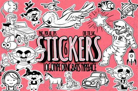 Stickers Font Font Canyon
