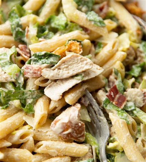 Chicken Caesar Pasta Salad Dont Go Bacon My Heart