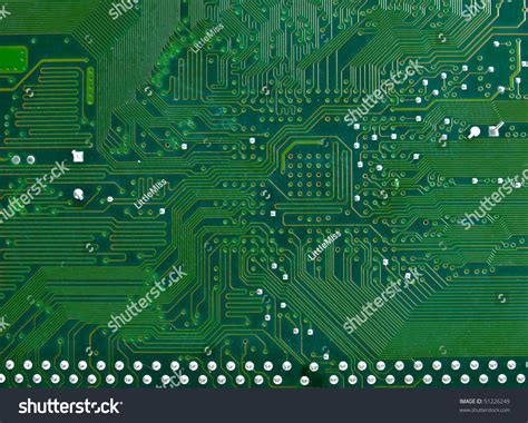 Under The Motherboard Wallpaper Electronic Paths Stock Photo