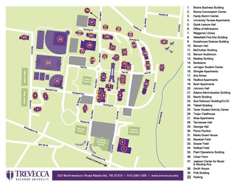 Maps & Directions | Trevecca Nazarene University