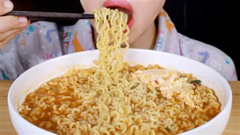 Asmr Instant Ramen Noodles Shin Ramyeon 신라면 Eating Sounds Mukbang