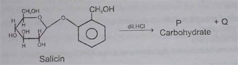 Salicin Structure Given Below Is A Glycoside Found In The Bark Of Willow Tree Used In