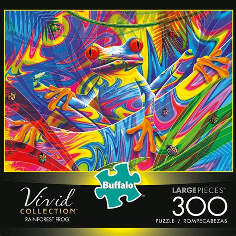 Buffalo Games Vivid Collection Rainforest Frog 300 Large Piece