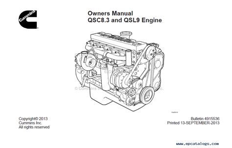 Download Cummins Engine Qsc83 Qsl9 Owner Manual Pdf